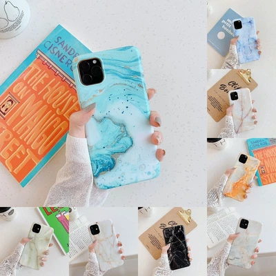 $11.99 • Buy For IPhone 14 13 12 11 Pro/Max 8 7 Plus XR X/XS Marble Case Shockproof Cover New