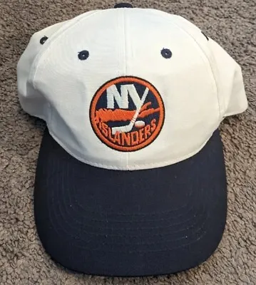 Vintage Twin Enterprise NHL New York Islanders White Adjustable Snapback Hat • $15.99