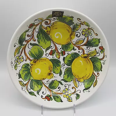 Nova Deruta Italy Lemons 11” Pasta/salad/serving Bowl Bnwt • $64.97