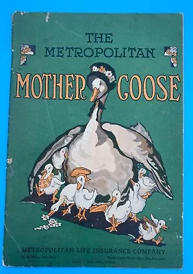 1920's The Metropolitan MOTHER GOOSE By Elizabeth Watson Metropolitan Life Ins. • $8.25