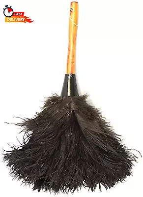 Feather Duster Ostrich Vintage Handle Cleaner Home House Furniture Cleaning Dust • $12.99