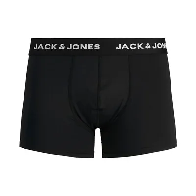 £9.99 • Buy Jack & Jones Mens Boxers 3 Pack Cratchliff Microfibre Trunks
