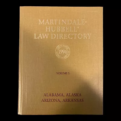 Vintage Law Books  Martindale-Hubbell Law Directory 1996 Pick Your Quantity! • $5