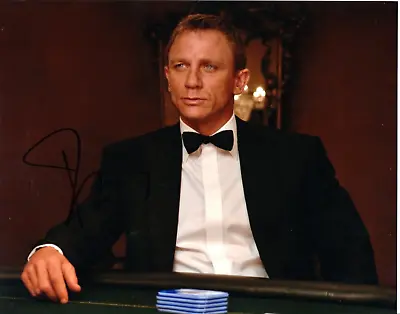 Genuine Hand Signed Daniel Craig Casino Photo 9-6 James Bond Autograph Coa • £135