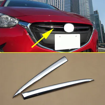 Chrome Cover For Mazda 2 Demio DJ DL 2015-2019 Front Central Grille Grill Trim • $23.74