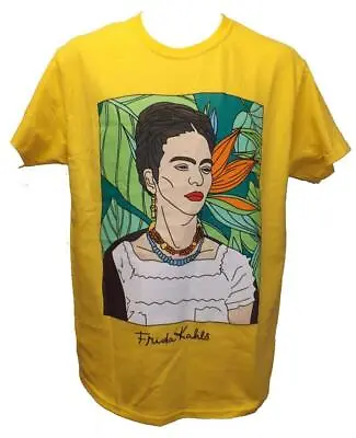 New Frida Kahlo Adult Mens Sizes S-M-L-XL Yellow Shirt • $11.33