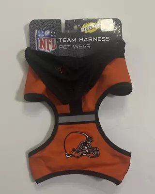 Cleveland Browns NFL Pet Harness Team Wear Size Med 14 X18  Reflective • $18.99