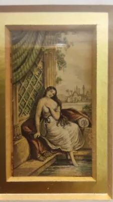 Baxter Le Blond Needle Print - Framed - (miniature). C.1860. Queen Of The Harem • £24.99