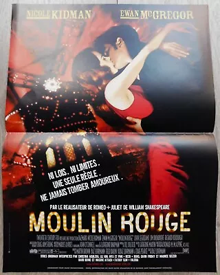 Moulin Rouge! French Movie Poster Original 15 23 2001 Kidman McGregor • $59