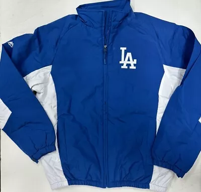 Los Angeles Dodgers Mens Majestic Full Zipp Winter Fleece Jacket New Small • $34.99