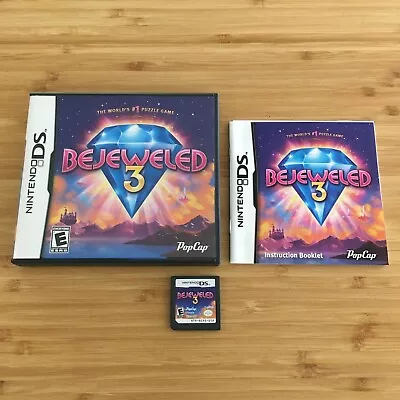 Bejeweled 3 | Genuine Nintendo DS Game | Like New | Aussie Seller | Free Postage • $24.95