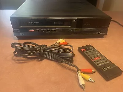 Emerson VCR952 Video Cassette Recorder W/remote/cables Tested Nice! • $49.99