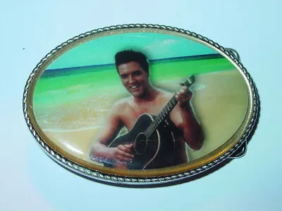 ELVIS PRESLEY BLINKING BELT BUCKLE THE KING Of ROCK & ROLL -NEW! • $19.95