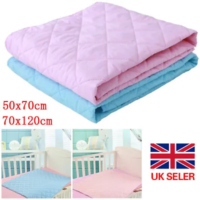 Washable Absorbent Incontinence Bed Pads Mats Sheet Mattress Reusable Protector • £8.99