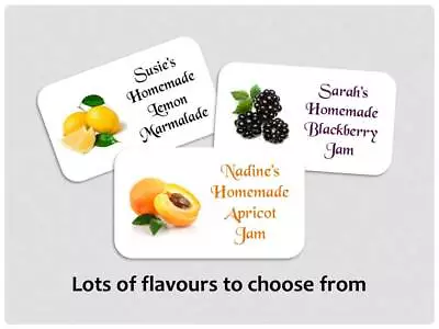 £0.99 • Buy Personalised Jam Pot Jar Labels Homemade Preserves Stickers Various Fruit Photos
