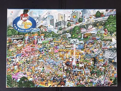 Gibsons 1000 Piece Jigsaw  I Love Car Boot Sales  By Mike Jupp Complete • £4.99