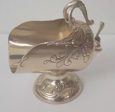 $32.99 • Buy Vintage Silverplate Tarnished Silver Sugar Scoop Scuttle 5.25  Tall