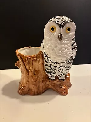 Vintage Ceramic Owl Planter. Owl Stands 7  • $21