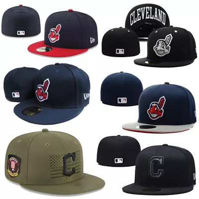 Cleveland Indians CLE MLB New Era 59FIFTY Fitted Cap - 5950 Hat • $14.88