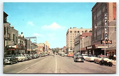1950s MACON GA CHERRY STREET DOWNTOWN THEATRE CAFE BILLIARDS ROOM POSTCARD P3867 • $14.50