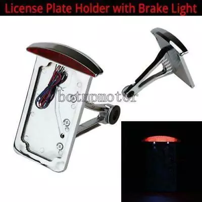 Motorcycle Chrome Vertical License Plate Bracket Holder For Harley-Davidson • $42.81