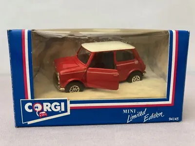 Corgi 1997 Mini Cooper 1:36 Scale Limited Edition Red White Roof NEW IN BOX • $13.26