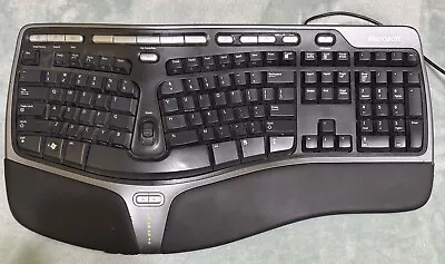 Microsoft Natural Ergonomic USB Keyboard 4000 V1.0 KU-0462 Wired ALL KEYS TESTED • $39.99