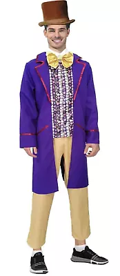 Willy Wonka And The Chocolate Factory Mens Costume Book Week Teachers • $43.99