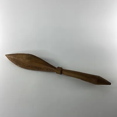 Vintage Polynesian? Samoan? Wood War Club 18.5  Long Tribal Oceanic Rare Carved • £165.03