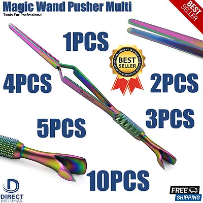 Acrylic Nail Pincher Cuticle Pusher Tweezer 7'' Magic Wand Nail Cleaner INSTUMAX • $56.02