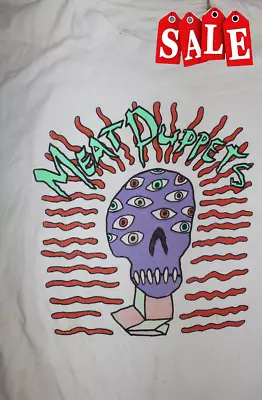 Meat Puppets Monsters T-Shirt Short Sleeve Cotton White Men Size S To 5XL BN9908 • $6.99