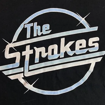Adult Small The Strokes Band Magna Logo T-Shirt Black Is This It Room On Fire S • $59.99