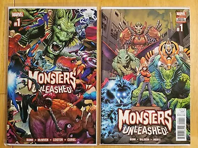 Monsters Unleashed #1 (Marvel 2017) 1st Full Appearance Kid Kaiju - 2 Book Lot • $14.99