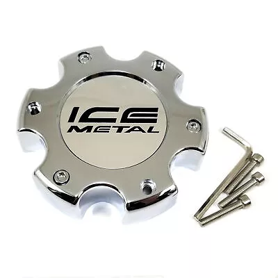ICE Metal Chrome 5-3/4'' OD Wheel Center Hub Cap 6 Lug SC-175B 845L145 For M-735 • $80