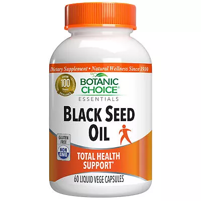 Botanic Choice Black Seed Oil Total Health Herbal Supplement 60 Capsules • $12.99