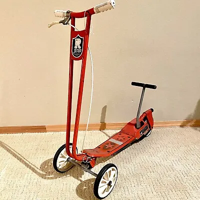 RARE Vintage 1960s Roller Jeter Hammer Child’s Scooter Orange Made In Japan • $199.99