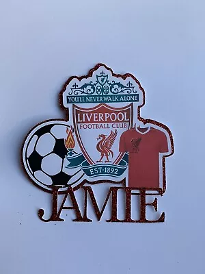 £7.49 • Buy Personalised Football Cake Topper Any Team - Liverpool Man Utd Man City QPR Vill