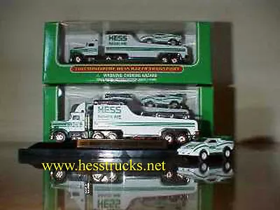 2001 Hess Miniature Truck And Racer  100% Mint-in-Box   2001 Hess Mini Truck • $19.99