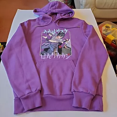 Primark Naruto Animae Purple Hoodie Top Mens Small Great Condition • £14.99