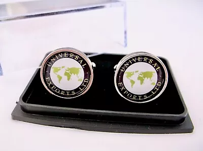 £10.99 • Buy James Bond 007 Universal Exports Badge Mens Cufflinks Cuff Links Gift