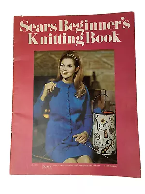 Sears Beginner Knitting Book Patterns Fashion Sweaters Cardigans 1968 Vintage • $5