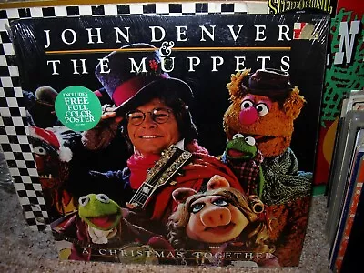 JOHN DENVER & THE MUPPETS-A Christmas Together-OR.'79 RCA NOS S/S MINT LP/POSTER • $49.99