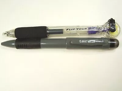 2 Collectible Bic Pens FLIP YOUR BIC & BIC E.3 Japan 3 Way Stylus  Made In 2000 • $16.75