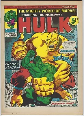 MIGHTY WORLD OF MARVEL # 56 - 27 Oct 1973 - High Grade - Hulk Stone Man Fan Four • £9.95