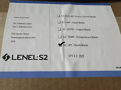 Lenel S2 Security M1-3200 Node Blade M1  Netbox • $575