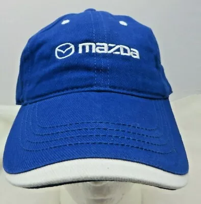 Mazda Blue Baseball Cap Hat Adjustable Buckle Advertising Car Automotive • $19.17