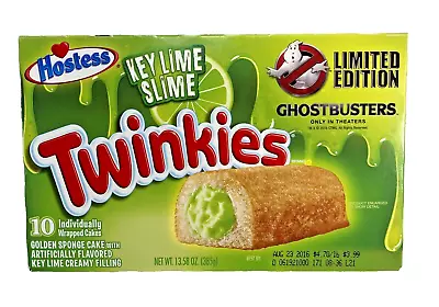 Hostess Twinkies Ghostbusters Key Lime Slime Empty Box Limited Edition 2016 • $14.95
