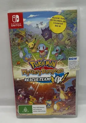 Pokemon Mystery Dungeon Rescue Team DX Case + Cover (NO GAME) Nintendo Switch • $14.95