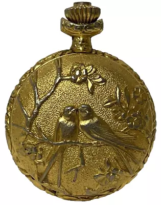 Majestime 17 Jewel Embossed Bird Gold Tone Pocket Watch- Untested • $19.99