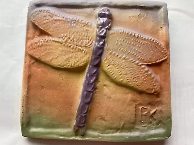 Mission Arts Crafts Style Tile Dragonfly Pattern • $12.50